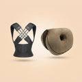 Duo Confort : ceinture Noir, coussin Marron
